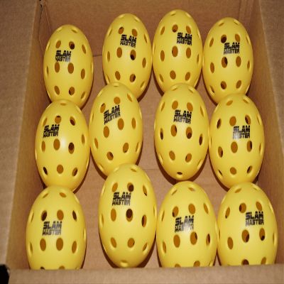 Slam Master 1 Dozen (12) 40 Premium Outdoor Pickleball Balls - Lifetime Replacement Warranty