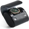 Besforu Watch Roll Travel Case for Men and Women with Suede Lining Watch Display Box Single Watch Storage and Organizer (Black) view 1
