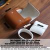 Besforu Watch Roll Travel Case for Men and Women with Suede Lining Watch Display Box Single Watch Storage and Organizer (1 Slot Light Brown) view 3