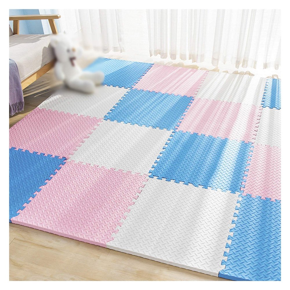 ALGFree Foam Play Mat Carpet Area Rug Soft EVA Interlocking Activity Play Tiles Mat Children Yoga Exercise Jigsaw Puzzle Blocking Board Kids Playmats, Freely Combinable