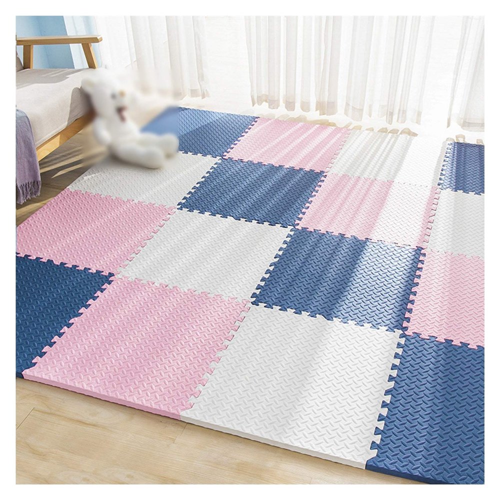 ALGFree Foam Play Mat Carpet Area Rug Soft EVA Interlocking Activity Play Tiles Mat Children Yoga Exercise Jigsaw Puzzle Blocking Board Kids Playmats, Freely Combinable