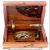 JD'Z COLLECTION Marine Brass Master Box T.Cookie & Sons London 1858 Handmade Antique Compass-Telescope-Boat Clinometer Baptism Gifts, Husband Gift, Enthusiasm Gift view 1