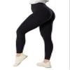 Kamo Fitness Serenity 25" No Front Seam 7/8 Leggings High Waisted Yoga Pants for Women, Soft Workout Pants Compression Leggings with Tummy Control (Black, XS) view 1