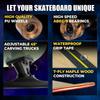 Abrazo 33x9.5 Pro Cruiser Skateboard for Kids Teens & Adults,Surfskate Board,7-Layer Canadian Maple Wood Double Kick Concave Deck,ABEC-9 Bearings,70mm Wheels,Aluminum Trucks view 2