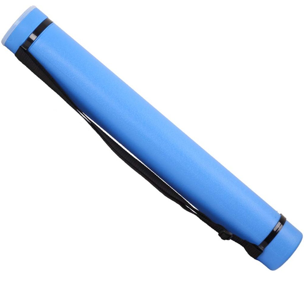 ZYCSKTL Arrow Holder Archery Back Arrow Quiver,Retractable Oblique Back PE Quiver, Outdoor Adjustable Strap Arrow Quiver, Field Compound Recurve Bow Arrow Holde (Color : Blue, Size : 63cm)
