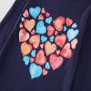 Dolphin&Fish Girls Pajamas 100% Cotton Girls Cat Pajamas Glow In The Dark Toddler Pjs Set Kids Sleepwear 2T Dark Blue view 3