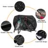 Bike Cover for 2 or 3 Bikes Outdoor Waterproof Bicycle Covers Rain Sun UV Dust Wind Proof with Lock Hole for Mountain Road Electric Bike Heavy Duty Bikes Black view 2