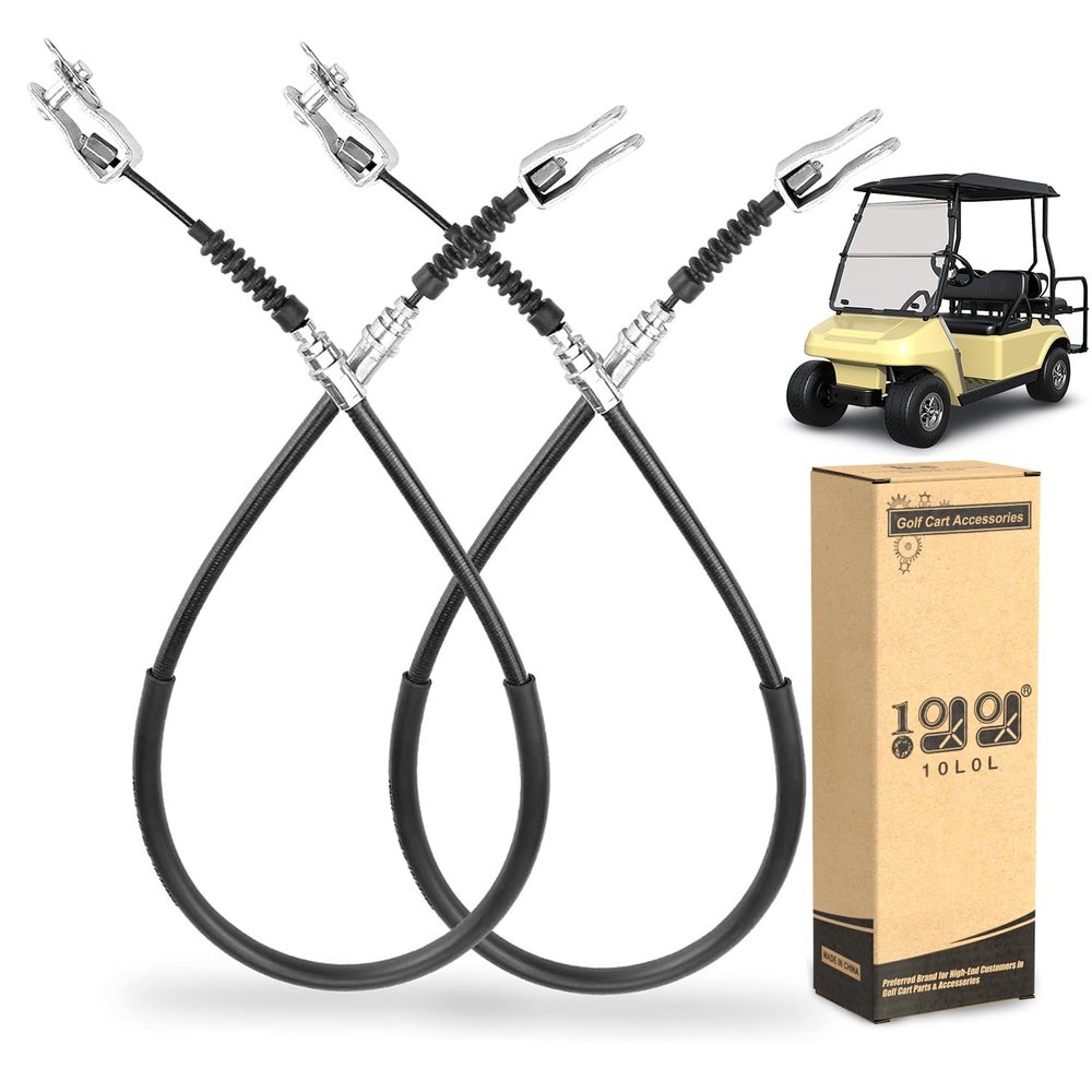 10L0L Brake Cable for Club Car DS 1981-1999 Gas & Electric Golf Cart, Driver and Passenger Side, Replace OEM 1011403 1011125 1016761-01