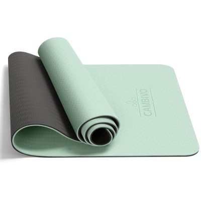 CAMBIVO Yoga Mat Thick for Women Men Kids, 72" x 24" TPE Pilates Mats, 1/3 & 1/4 & 2/5 Inch Extra Thick Yoga Mat Non Slip, Workout Mat with Carrying Strap for Yoga, Meditation and Floor Exercises