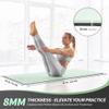 CAMBIVO Yoga Mat Thick for Women Men Kids, 72" x 24" TPE Pilates Mats, 1/3 & 1/4 & 2/5 Inch Extra Thick Yoga Mat Non Slip, Workout Mat with Carrying Strap for Yoga, Meditation and Floor Exercises view 2