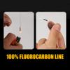 ANGRYFISH 100% Fluorocarbon Fishing Line-Invisible Underwater-Faster Sinking- Ultralow Stretch-Fishing Leader Line 2-30LBPink24LB/0.437MM-165YD view 2
