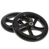 FAVOMOTO 2PCS 180mm Scooter Wheels, Universal Skateboard Wheels Replacement Adult Scooter Replacement Electric Wheel for PU Mute Wheel Kick s view 1