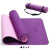 CAMBIVO Pilates Mat for Women Men Kids, 1/3 & 1/4 & 2/5 Inch Thick Yoga Mat Non Slip, 72" x 24" TPE Yoga Mats, Workout Mat for Yoga, Fitness and Floor Exercises (Purple+Pink, 1/3") view 1