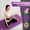 CAMBIVO Pilates Mat for Women Men Kids, 1/3 & 1/4 & 2/5 Inch Thick Yoga Mat Non Slip, 72" x 24" TPE Yoga Mats, Workout Mat for Yoga, Fitness and Floor Exercises (Purple+Pink, 1/3") view 4