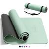 CAMBIVO Yoga Mat for Women Men Kids, 72" x 24" TPE Yoga Mats, 1/3 & 1/4 & 2/5 Inch Extra Thick Yoga Mat Non Slip, Workout Mat with Carrying Strap for Yoga, Pilates,Meditation and Floor Exercises view 1