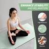 CAMBIVO Yoga Mat for Women Men Kids, 72" x 24" TPE Yoga Mats, 1/3 & 1/4 & 2/5 Inch Extra Thick Yoga Mat Non Slip, Workout Mat with Carrying Strap for Yoga, Pilates,Meditation and Floor Exercises view 4