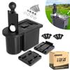 10L0L Golf Cart Ball Washer and Club Head Cleaner Kit Universal for Yamaha, EZGO, Club Car, Star EV, with Detachable Bracket- Black view 1