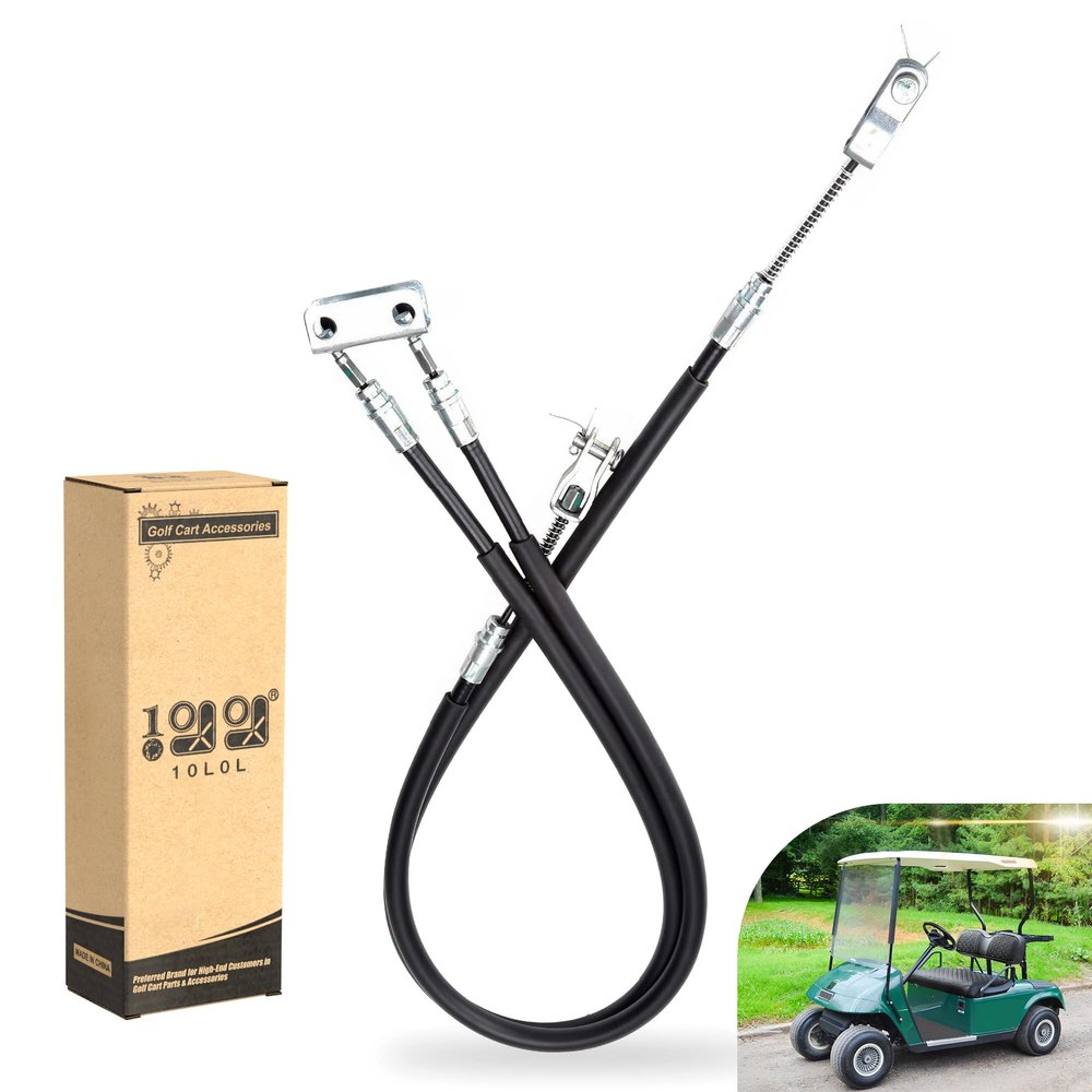 10L0L Golf Cart Brake Cable for EZGO TXT & Medalist 1994-up, Driver and Passenger Side, Replace OEM 70716-G03 70273-G03 70969-G03