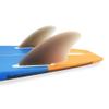 AQUBONA Single tab Twin Keel Fins - Twin Fin Fish Surfboard Fins Twin Keels - Smooth Fiberglass Flex (Black B) view 3