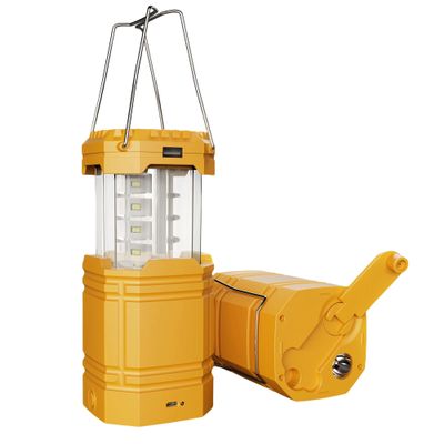 Mesqool Electric LED Camping Lantern,Portable Solar Hand Crank Flashlight for Emergency, Rechargeable Bright Survival Tent Lantern with Long Hours,USB Charger for Power Outages,Hurricane Light