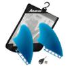 AQUBONA Futures Twin Keel Fins - Twin Fin Fish Surfboard Fins Twin Keels - Smooth Fiberglass Flex (Blue B) view 1