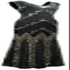 Women Evening Maxi Long Dress 1920s Sequin Mermaid Hem Wedding Prom Gown Costume w/ 20s Gatsby Accessories Set (Black Gold, Small) view 2