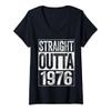 Women's Straight Outta 1976 Shirt Men Women 50th Birthday V-Neck T-Shirt view 1