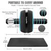 Ab Roller Wheel, 10-In-1 Ab Exercise Wheels Kit with Resistance Bands, Knee Mat, Jump Rope, Push-Up Bar - Home Gym Equipment for Men Women Core Strength & Abdominal Exercise (Blue) view 2