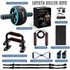 Ab Roller Wheel, 10-In-1 Ab Exercise Wheels Kit with Resistance Bands, Knee Mat, Jump Rope, Push-Up Bar - Home Gym Equipment for Men Women Core Strength & Abdominal Exercise (Blue) view 3