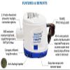 Automatic Submersible Boat Bilge Water Pump 12v 750gph Auto with Float Switch, 3/4" Outlet, Compact Marine Boat Yacht view 2