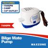 Automatic Submersible Boat Bilge Water Pump 12v 750gph Auto with Float Switch, 3/4" Outlet, Compact Marine Boat Yacht view 3