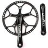 CYSKY Single Speed Crankset MTB Crankset 56T 170mm Crank Arm 130 BCD Mountain Bike Crankset IXF Crankset for Single Speed Bike, Road Bicycle, Fixed Gear, Fixie, Dahon (Square Taper, Black) view 1
