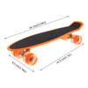 FAVOMOTO Dull Polish Four-Wheeled Skateboard Flashing Wheels Material Warping Design Outdoor Use for Beginners and Fun Rides view 4
