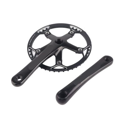 Demeras Meijun 2color Bike Crankset 170mm Accessory Chainwheel Chain Ring Set 45T 47T(Black Crank Black , 45T) , Bicycles and spare parts