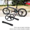 Demeras Meijun 2color Bike Crankset 170mm Accessory Chainwheel Chain Ring Set 45T 47T(Black Crank Black , 45T) , Bicycles and spare parts view 2