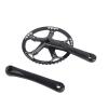 Demeras Meijun 2color Bike Crankset 170mm Accessory Chainwheel Chain Ring Set 45T 47T(Black Crank Black , 45T) , Bicycles and spare parts view 3