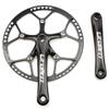 CYSKY Single Speed Crankset MTB Crankset 58T 170mm Crank Arm 130 BCD Mountain Bike Crankset IXF Crankset for Single Speed Bike, Road Bicycle, Fixed Gear, Fixie, Dahon (Square Taper, Black) view 1