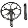 CYSKY Single Speed Crankset MTB Crankset 58T 170mm Crank Arm 130 BCD Mountain Bike Crankset IXF Crankset for Single Speed Bike, Road Bicycle, Fixed Gear, Fixie, Dahon (Square Taper, Black) view 2