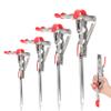 Automatic Spring Fishing Rod Holder 4 Pack, Stainless Steel Folding Rod Stand Ground Support Brackets Have Two Springs, Sensitivity is Adjustable and Works on Bull Sized Bluegill and UP view 1