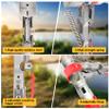 Automatic Spring Fishing Rod Holder 4 Pack, Stainless Steel Folding Rod Stand Ground Support Brackets Have Two Springs, Sensitivity is Adjustable and Works on Bull Sized Bluegill and UP view 3