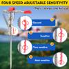 Automatic Spring Fishing Rod Holder 4 Pack, Stainless Steel Folding Rod Stand Ground Support Brackets Have Two Springs, Sensitivity is Adjustable and Works on Bull Sized Bluegill and UP view 4