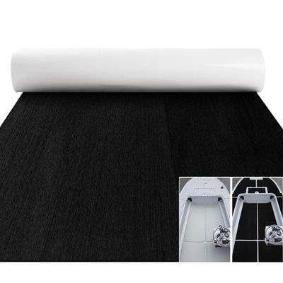 Boat Flooring EVA Foam Deck Sheet Non Slip Marine Boat Deck Carpet Self Adhesive Comfort Floor Mats for Motorboat RV Yacht Kayak Golf Cart Indoor 94.5x35