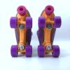 breaking Dawn Roller Skates, Double Row Four Wheels, Adult Purple Suede Skates, Purple and Pink Wheels, Outdoor, Street, Square, Gifts, Indoor, Men's and Women's Roller Skates 11 Purple view 2