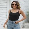 BQTQ 5 Pcs Women's Camisole Tank Tops Spaghetti Strap Undershirts, S(Gray) view 3