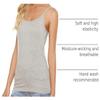 BQTQ 5 Pcs Women's Camisole Tank Tops Spaghetti Strap Undershirts, S(Gray) view 4