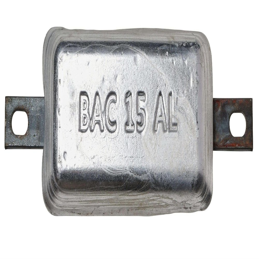 AnodeFactory By Corrosion Group Since 1989 Anode for Hull, Rudder pr timtab (Aluminum, 3.3lb)