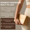 Yogikuti Bamboo Yoga Block Set of 4  Premium Wooden Support Block for Iyengar Yoga, Pilates and Fitness  Lightweight, Strong & Sustainable view 3