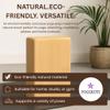 Yogikuti Bamboo Yoga Block Set of 4  Premium Wooden Support Block for Iyengar Yoga, Pilates and Fitness  Lightweight, Strong & Sustainable view 4