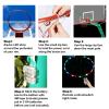 Led Lights Basketball Hoop,Remote Control Basketball Rim LED Light,Super Led light with 16 Colors , Waterproof,Super Bright to Play at Night Outdoors ,Good Gift for Kids Training and playing at night view 4