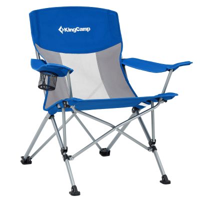 KingCamp Large-Angle Backrest Folding Camping Chair for Adults with Armrest, Outdoor Camp Chairs Adults, Cup Holder, Side Pocket,Lawn Chairs Adults for Outside, Picnic,Travel, BBQ(Upto 300 lbs)
